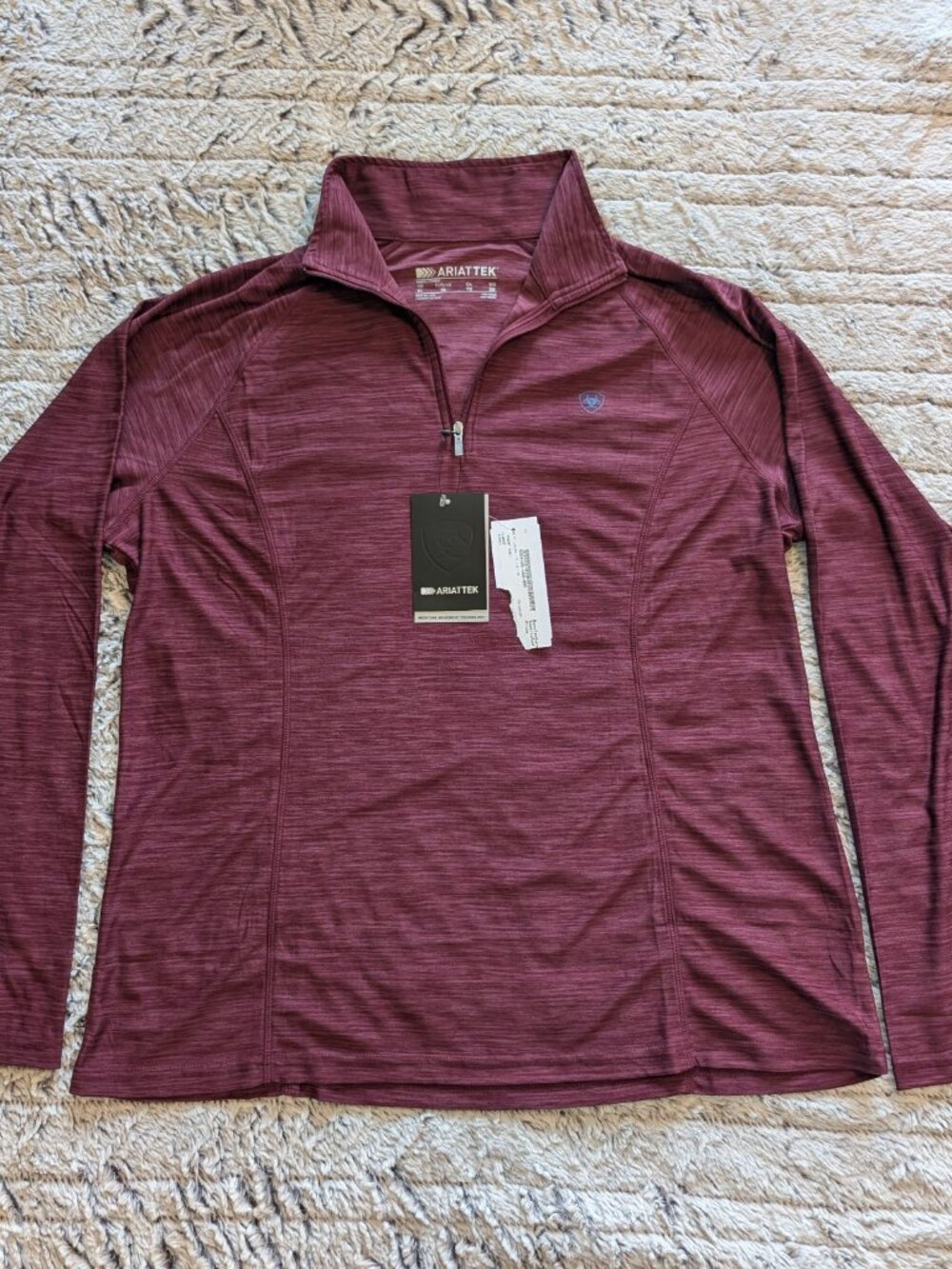 Ariat Lightweight Summer Long Sleeve Shirt - Maroon